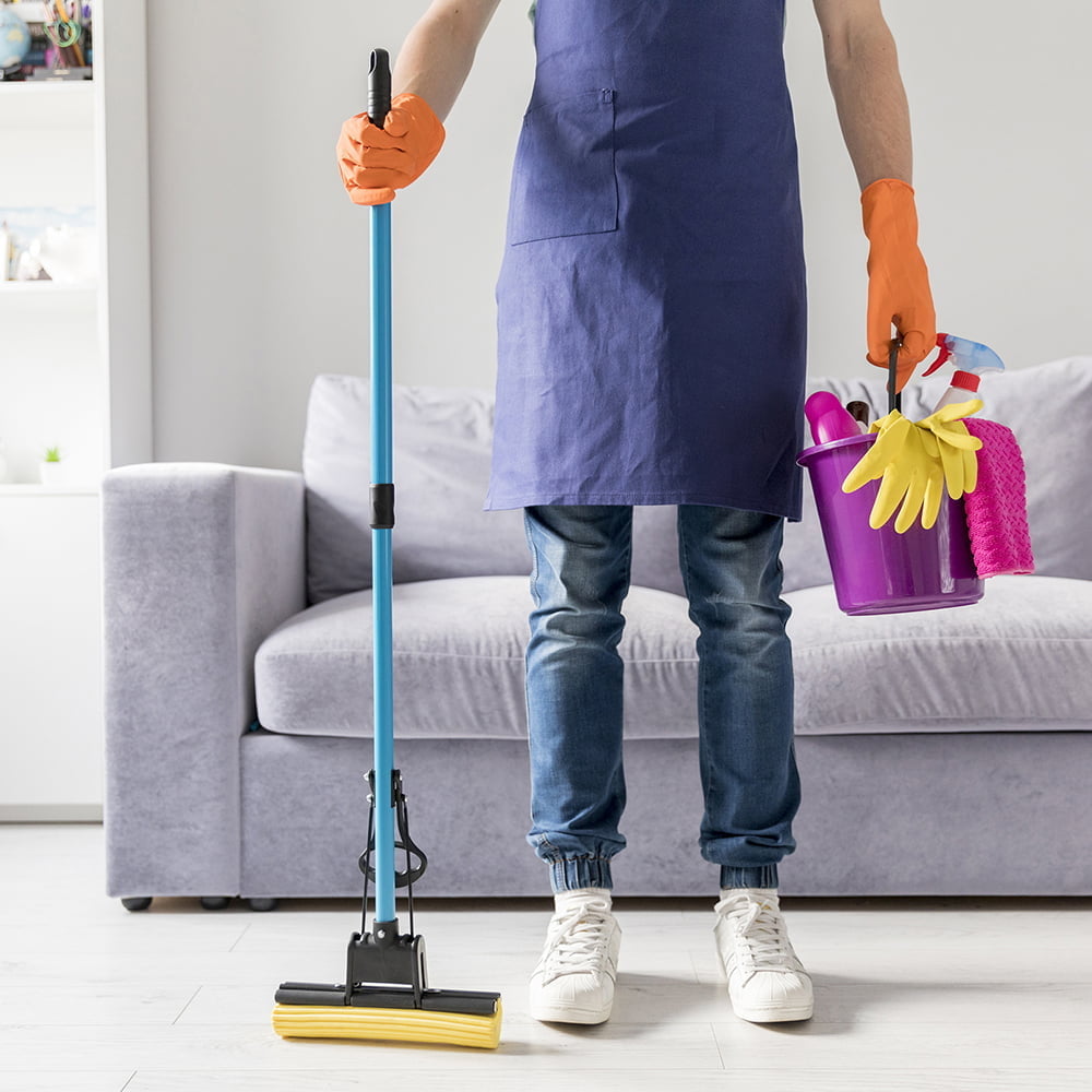 man-cleaning-his-home